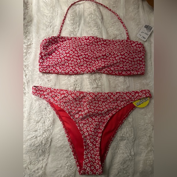 Forever 21 flower bathing suit set - Picture 2 of 3